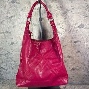 Latico pink leather hobo bag